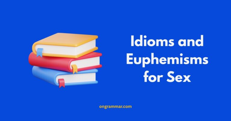 Idioms and Euphemisms for Sex